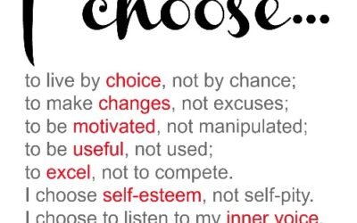 I choose…